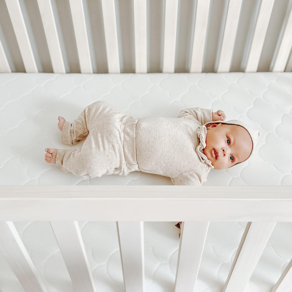 White Waterproof Crib Mattress S532