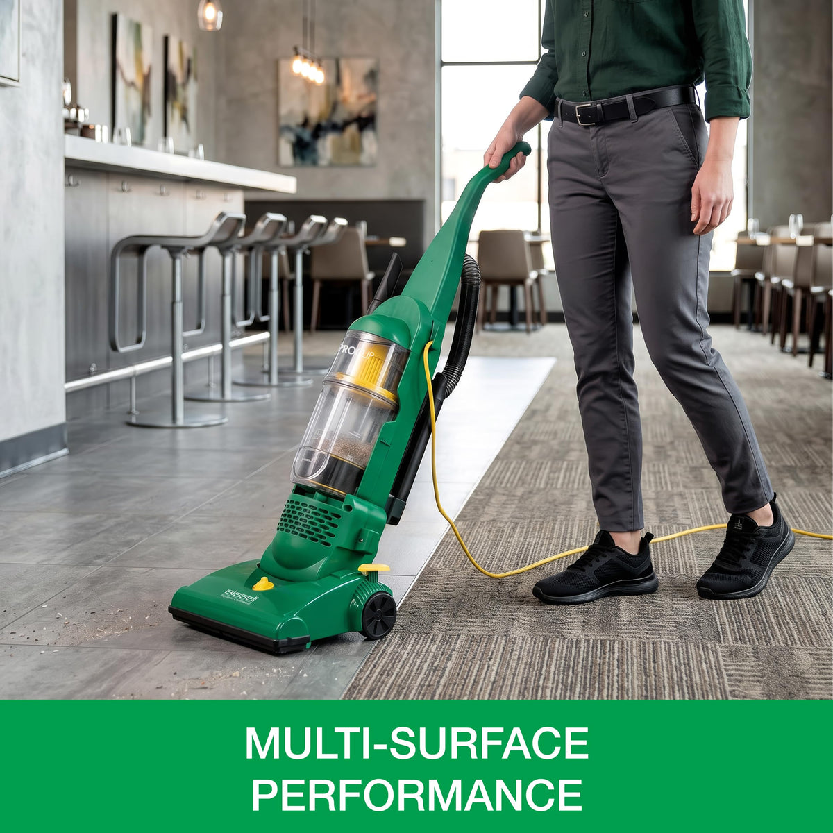 Commercial Bagless Upright Vacuum with On-Board Tools W298
