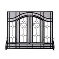 Black Metal Fireplace Screen J657