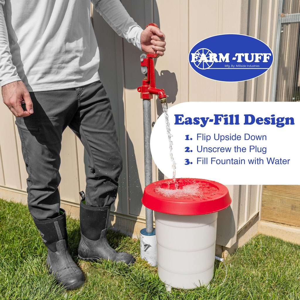 5 Gallon Plastic Poultry Waterer F5216