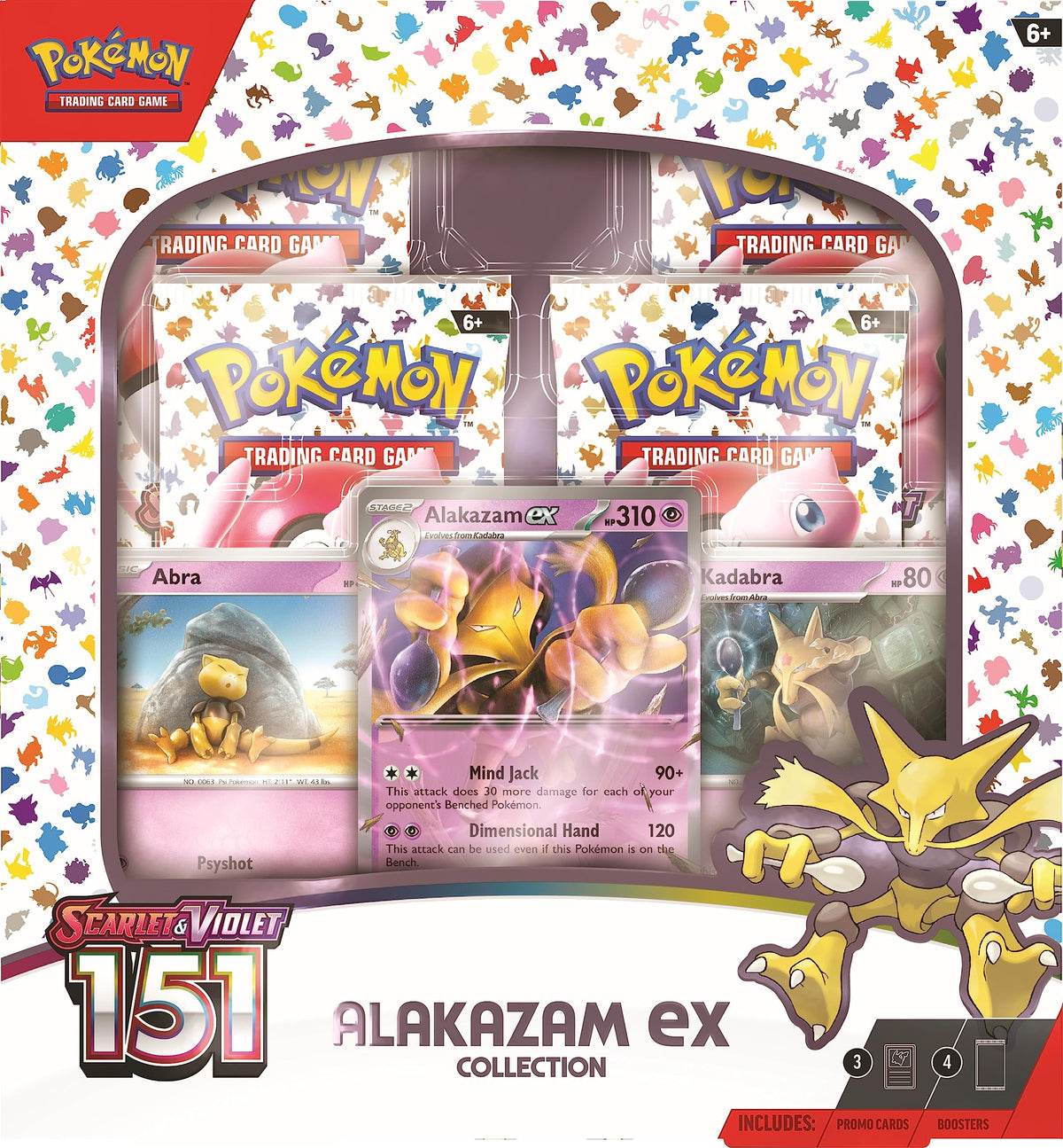 Pokemon TCG 151 Alakazam Ex Box B609395