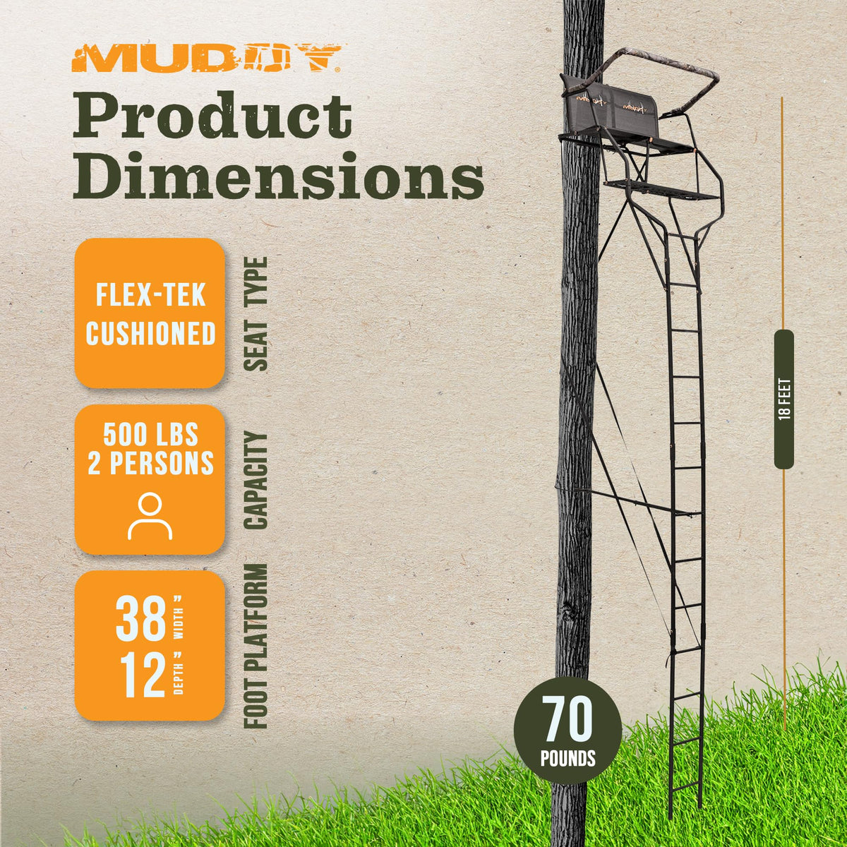 Deer Hunting Ladderstand, 2 Person I849