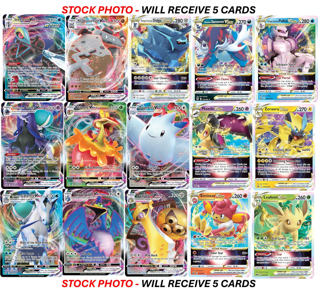 Pokemon 5 VMAX/VSTAR Card Lot V285